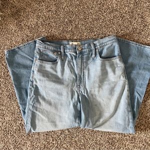 Madewell Slim Wide Leg Crop Jean
